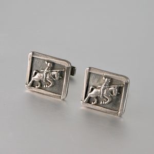 Vtg Centurion Cufflinks Warrior Trojan Steampunk